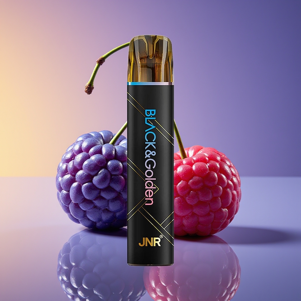 JNR Black&Golden 800 Puff Bir Dəfəlik Vape Göy Böyürtkən Albalı