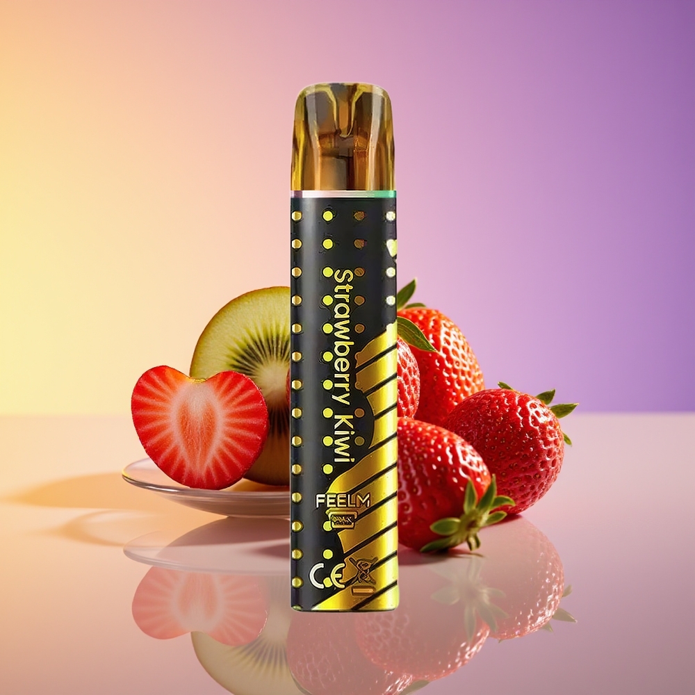 JNR Black&Golden 800 Puff Bir dəfəlik Vape Çiyələk-Kivi