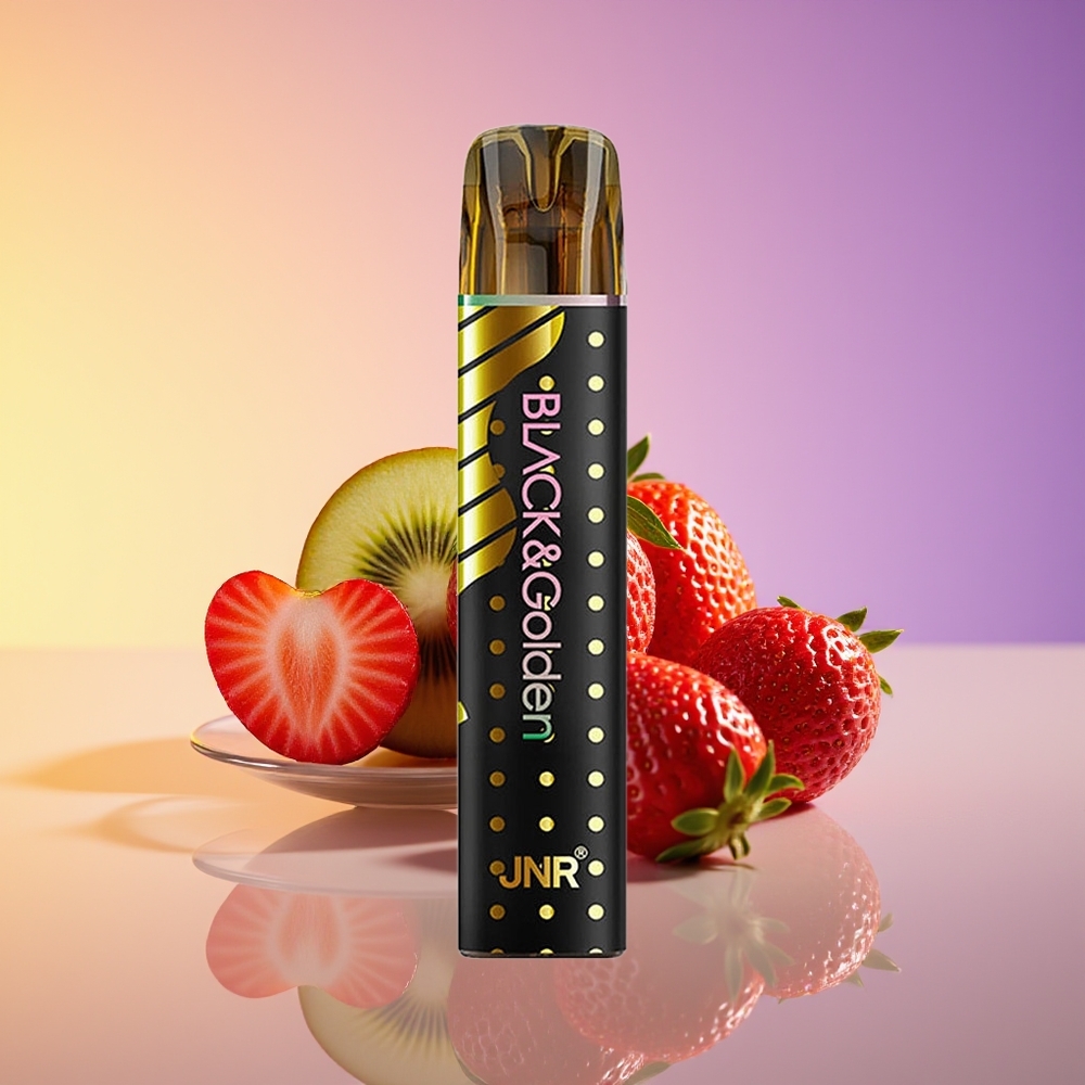 JNR Black&Golden 800 Puff Bir dəfəlik Vape Çiyələk-Kivi
