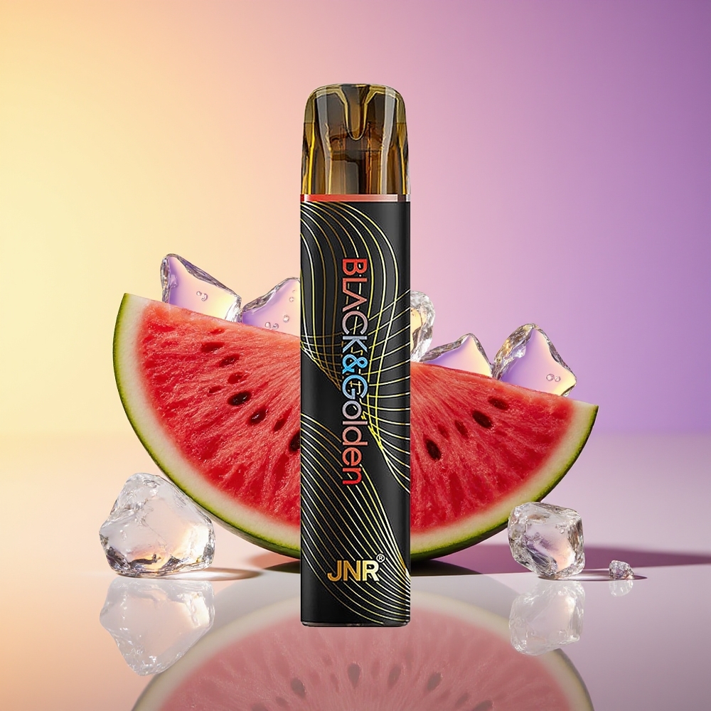JNR Black&Golden 800 Puff Birdəfəlik Vape Qarpız İce