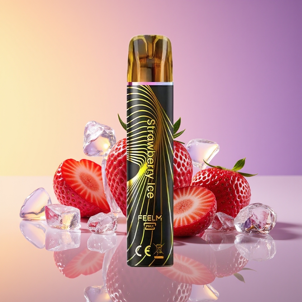 JNR Black&Golden 800 Puff Çiyələk Buz Birdəfəlik Vape