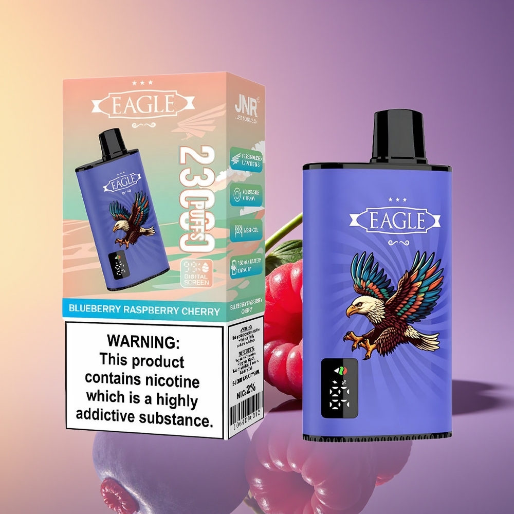 JNR EAGLE Smart 23000 Puffs Digital Ekran Böyürtkən Moruq Albalı