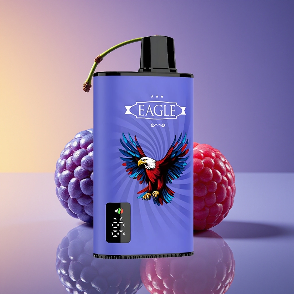 JNR EAGLE Smart 23000 Puffs Nəfəs Həyəcanı Mavi Moruq Gilas