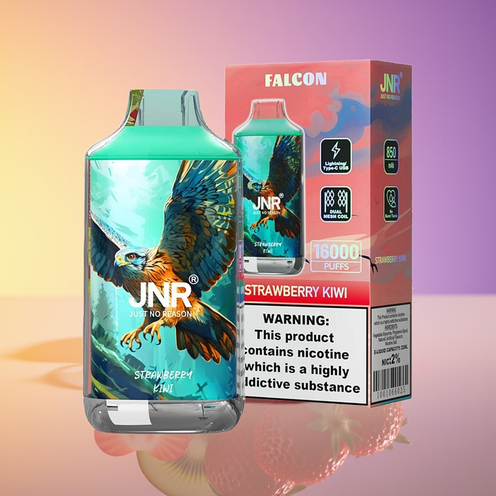 JNR Falcon 16000 Pəf Çiyələki Kivi Birdəfəlik Vape