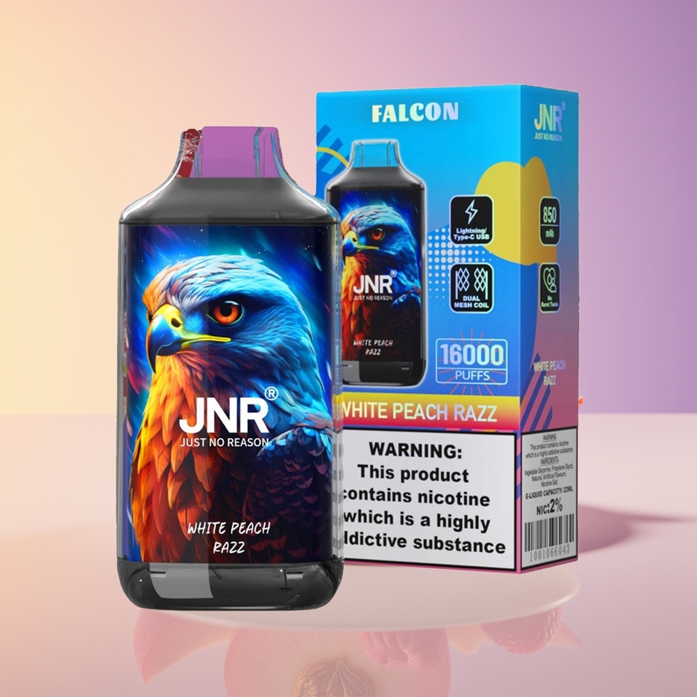 JNR Falcon 16000 Puff Ağıllı LED Ekran Ağ Şaftalı Razz