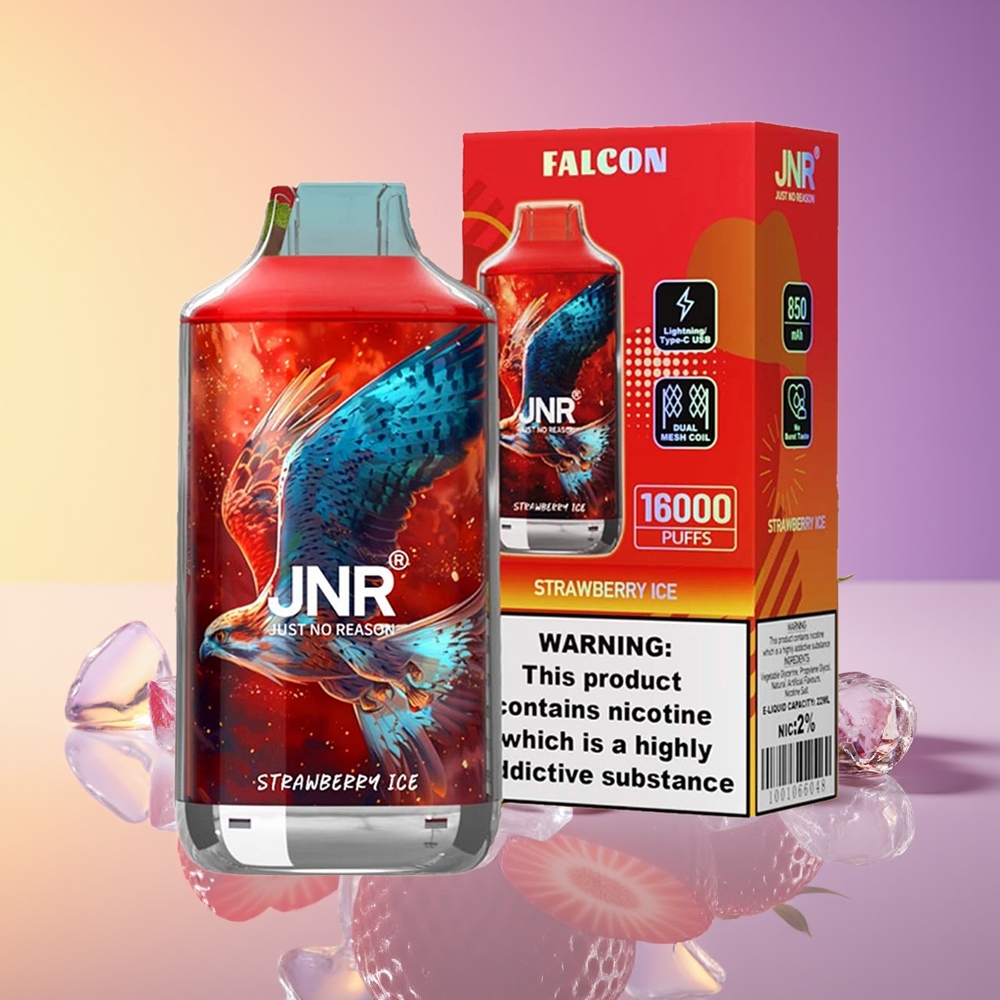 JNR Falcon 16000 Puff Çiyələk Buz