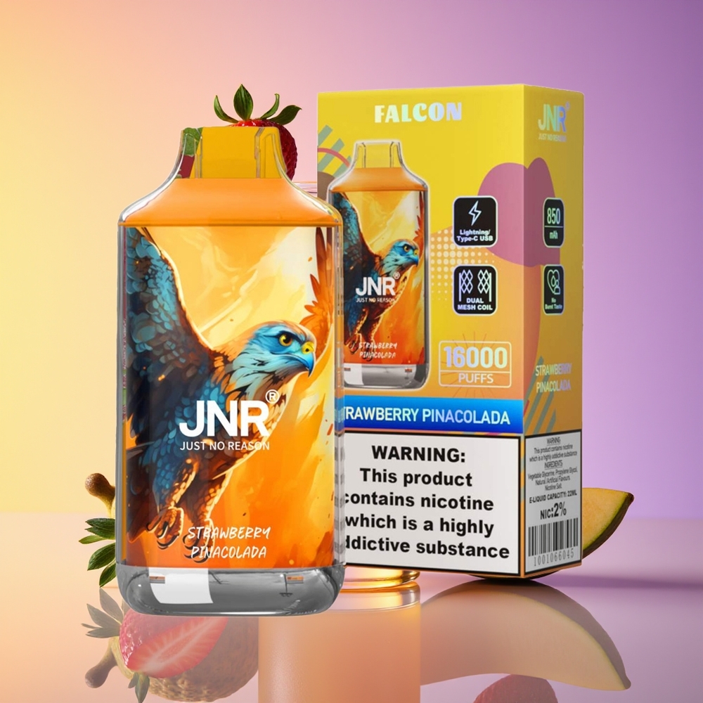 JNR Falcon 16000 Puffs Ağıllı LED Ekran Çiyələkli Pina Kolada