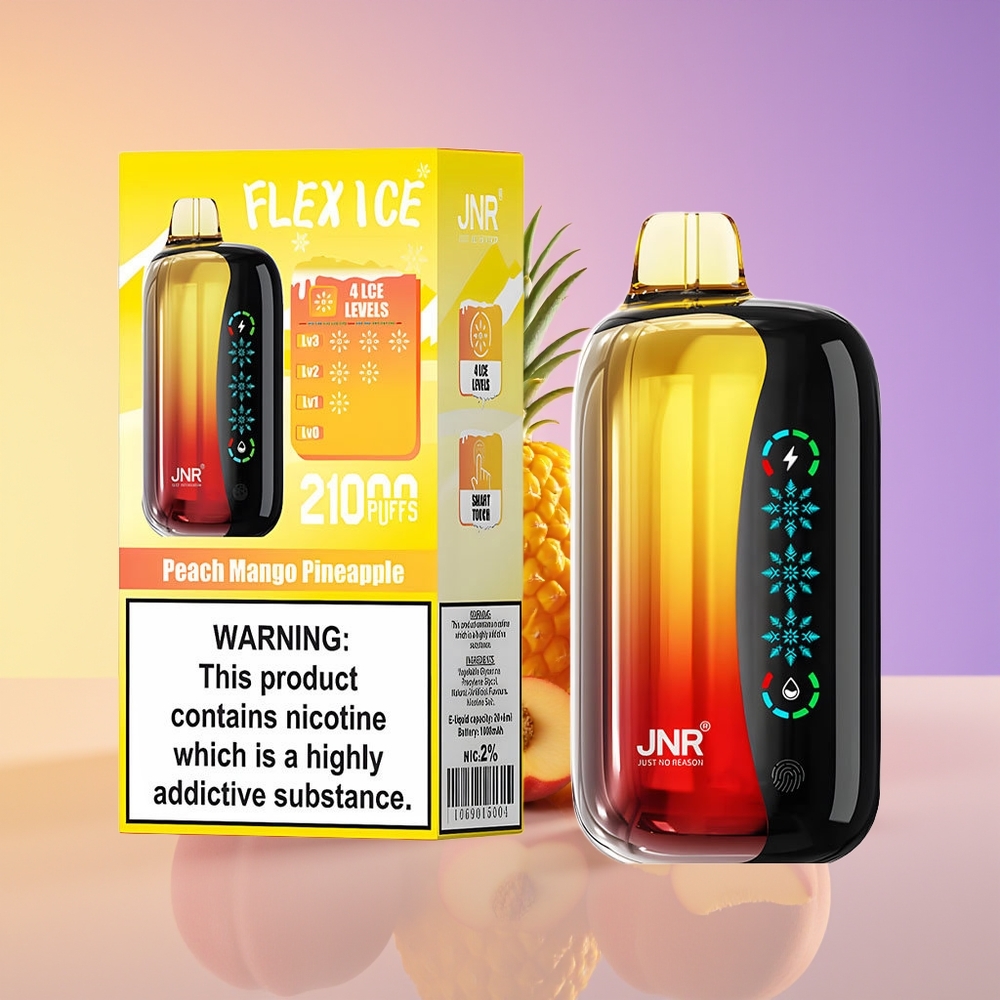 JNR Flex Ice 21000 Puff Customizable Airflow Şaftalı Manqo Ananas