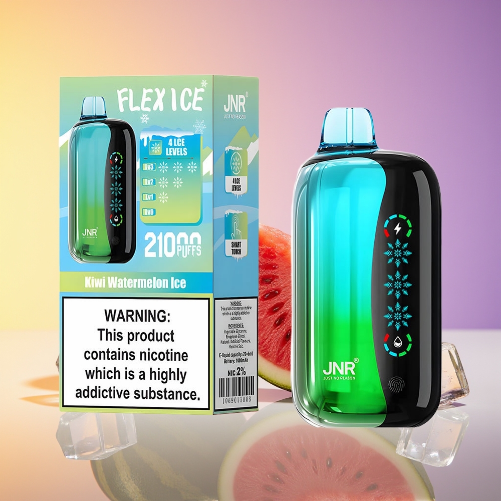 JNR Flex Ice 21000 Puffs Ajustablə Buz Kivi Qarpız Buz