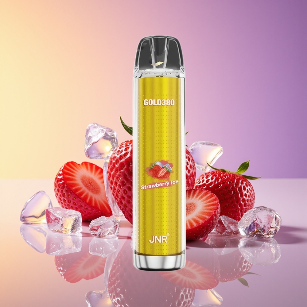 JNR Glod380 6000 Pəf Çiyələk Buz Birdəfəlik Vape
