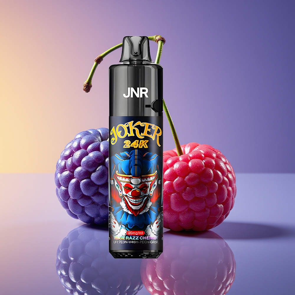 JNR Joker 24000 Nəfəs Göy Ətirli Albalı Təkrar Doldurula Bilən Vape