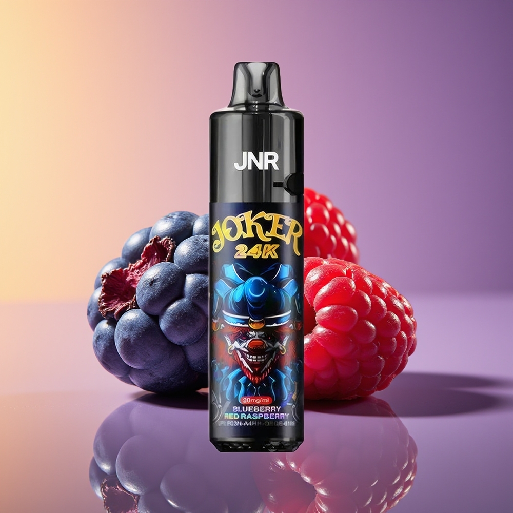 JNR Joker 24000 Pəf 800mAh Batareya Göy Giləmeyvəsi Qırmızı Moruq