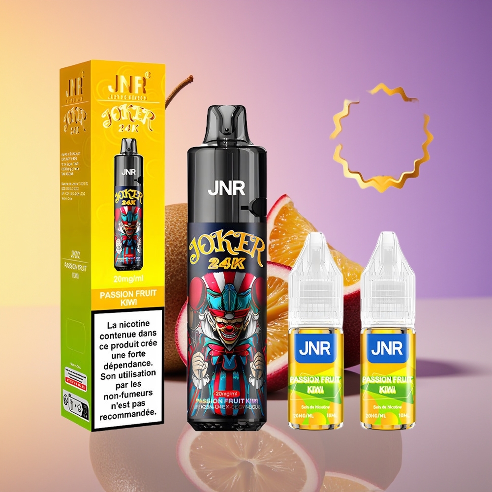 JNR Joker 24000 Puff 2% Nikotin Refillable Pod Passion Fruit Kiwi