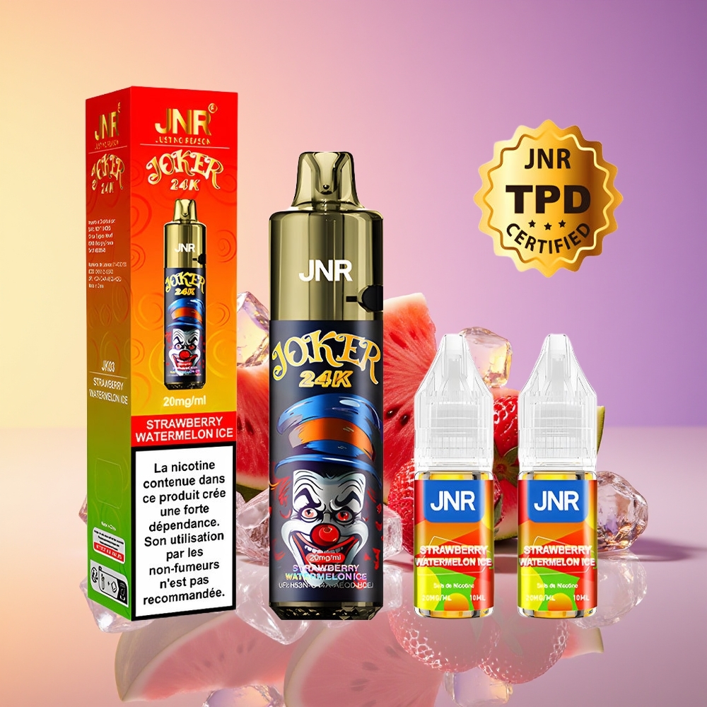 JNR Joker 24000 Puff 800mAh Birdəfəlik Vape Çiyələk-Qarpız Buz