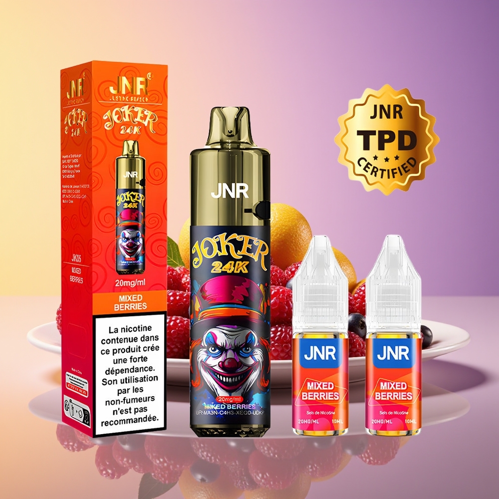JNR Joker 24K Pəhriz Nəfəsli Qarışıq Giləmeyvəli Birdəfəlik Vape