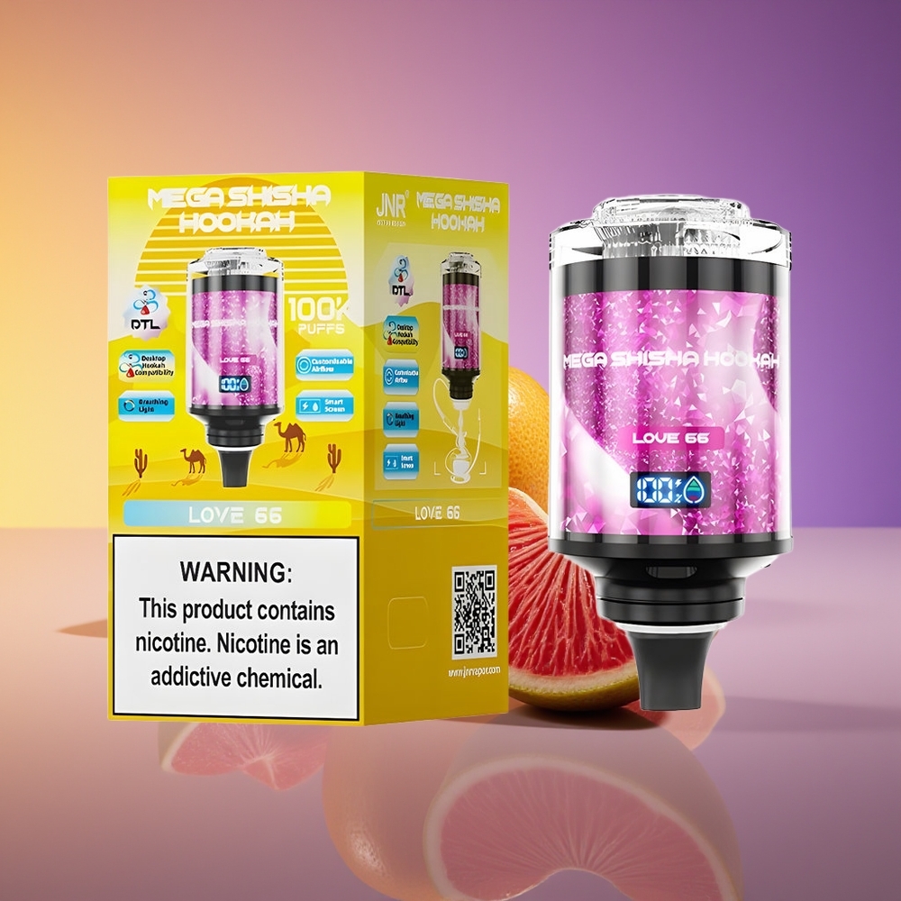JNR Mega Shisha Hookah 100K 2% Nikotin Məftunluq 66