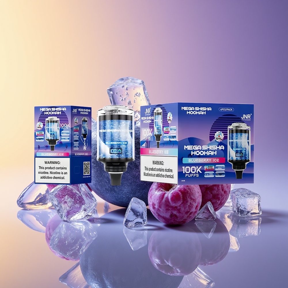 JNR Mega Shisha Hookah 100K Nəfər Masaüstü Uyğunluğu Göyəmeyvəsi Buz