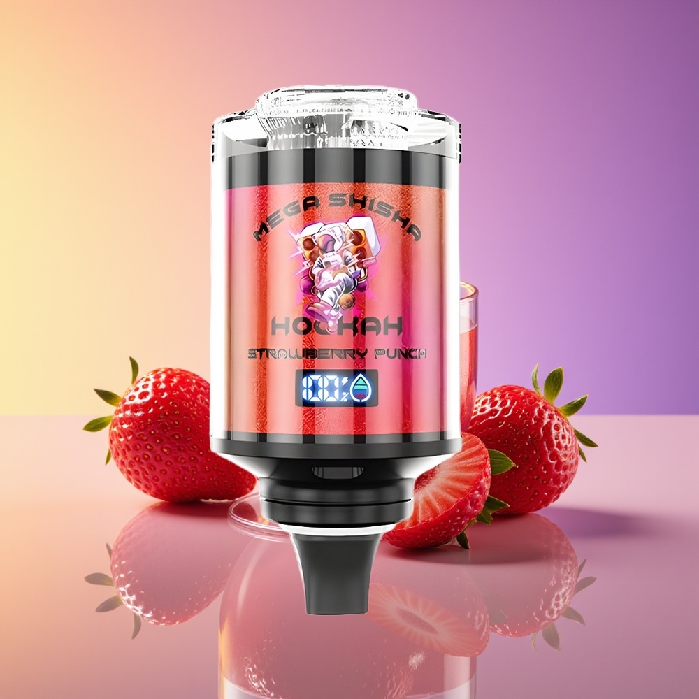 JNR Mega Shisha Hookah 100K Nəfərli Çiyələk Punch