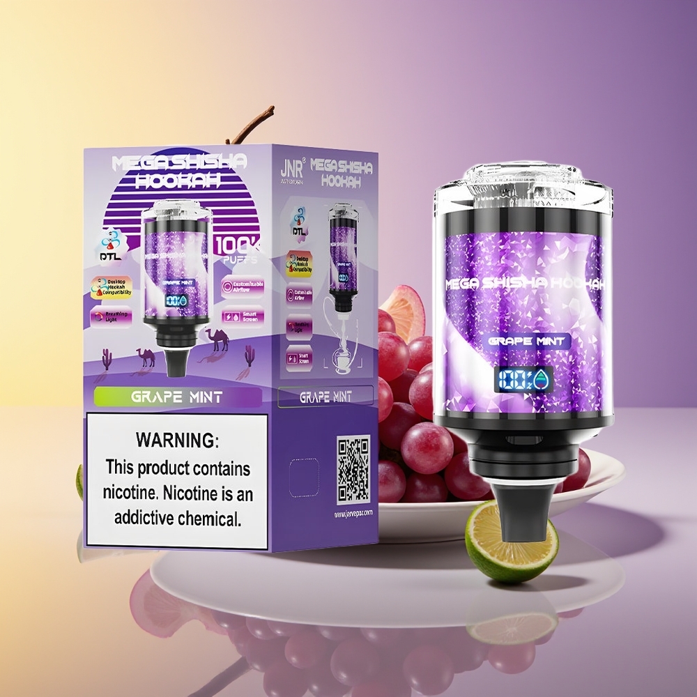 JNR Mega Shisha Hookah 100K Nəfərli Üzüm Nanə