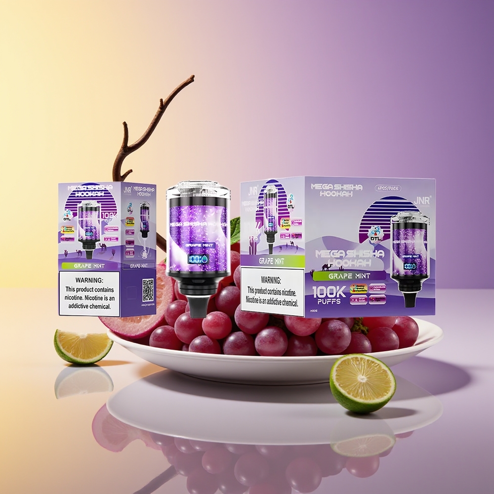 JNR Mega Shisha Hookah 100K Nəfərli Üzüm Nanə