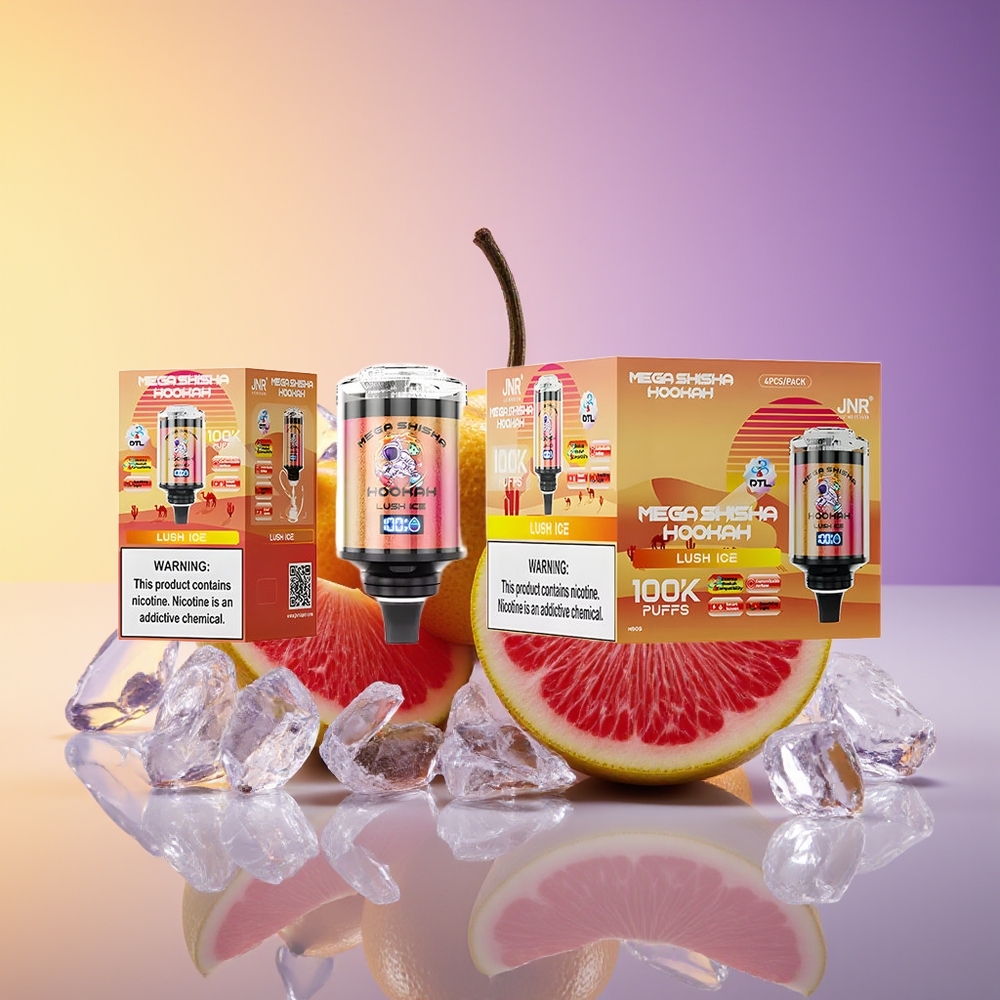JNR Mega Shisha Hookah 100K Nəfəsli Smart Ekran Lush Buz