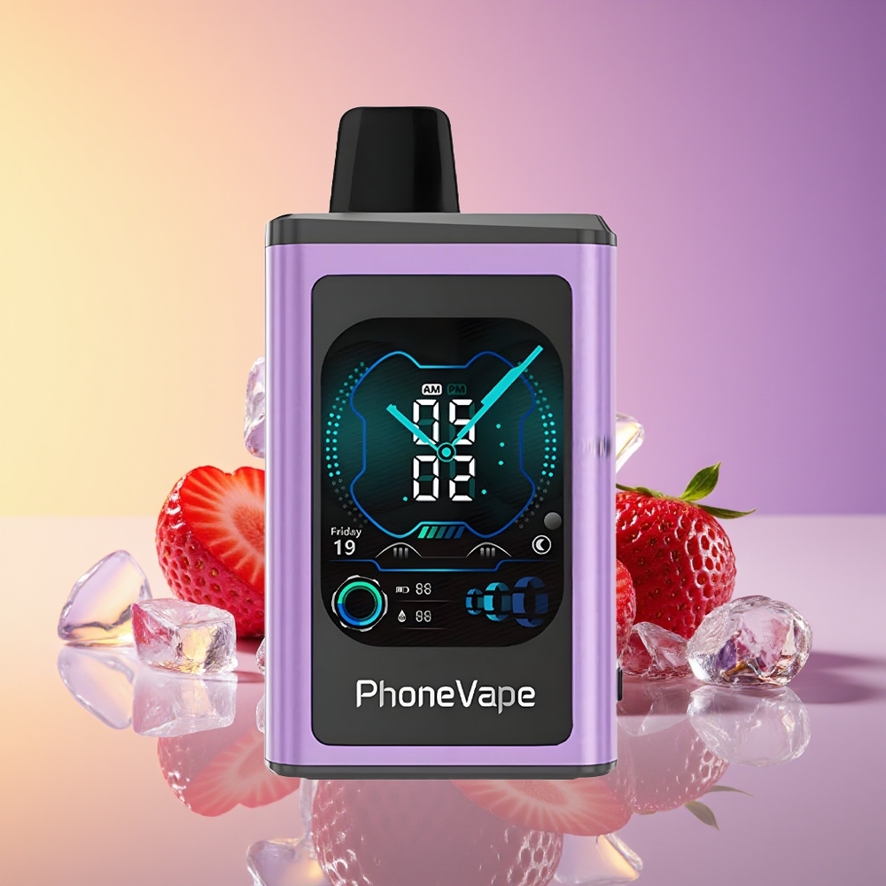 JNR PhoneVape 30000 puff Turbo Çiyələklı Buz