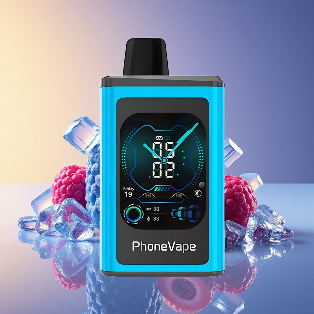 JNR PhoneVape 30000 puflar Tam Ekran Mavi Göyəmeyvə Buz