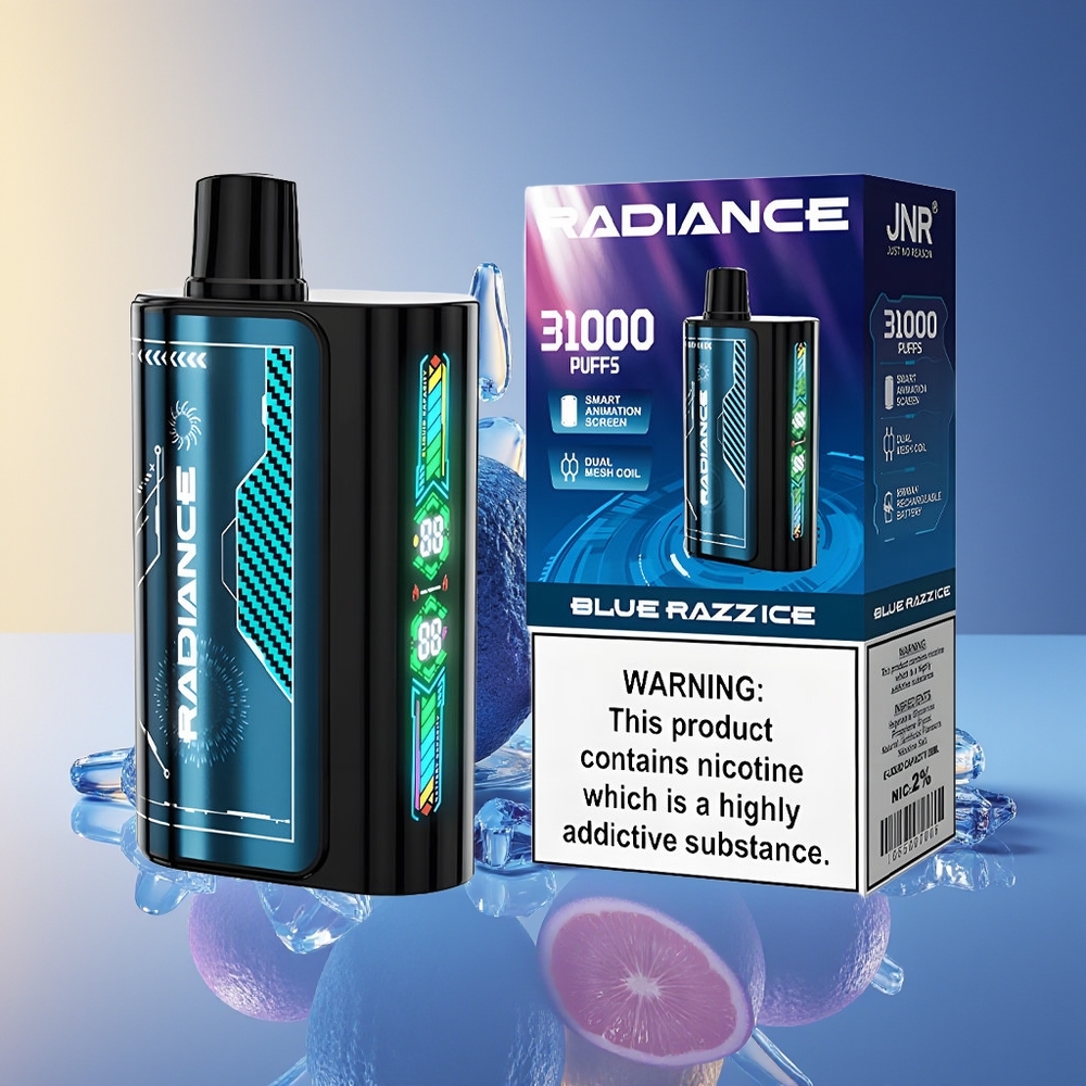 JNR Radiance 31000 Puff Dual Mesh Mavi Moruq Buz