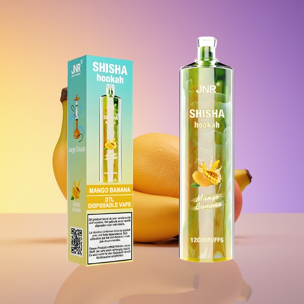JNR Shisha Hookah 12000 Püf Digər Manqo Banan