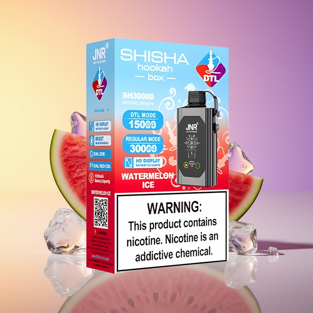 JNR Shisha Hookah Box 20500 Pəf Qarpız Buz Birdəfəlik Vape