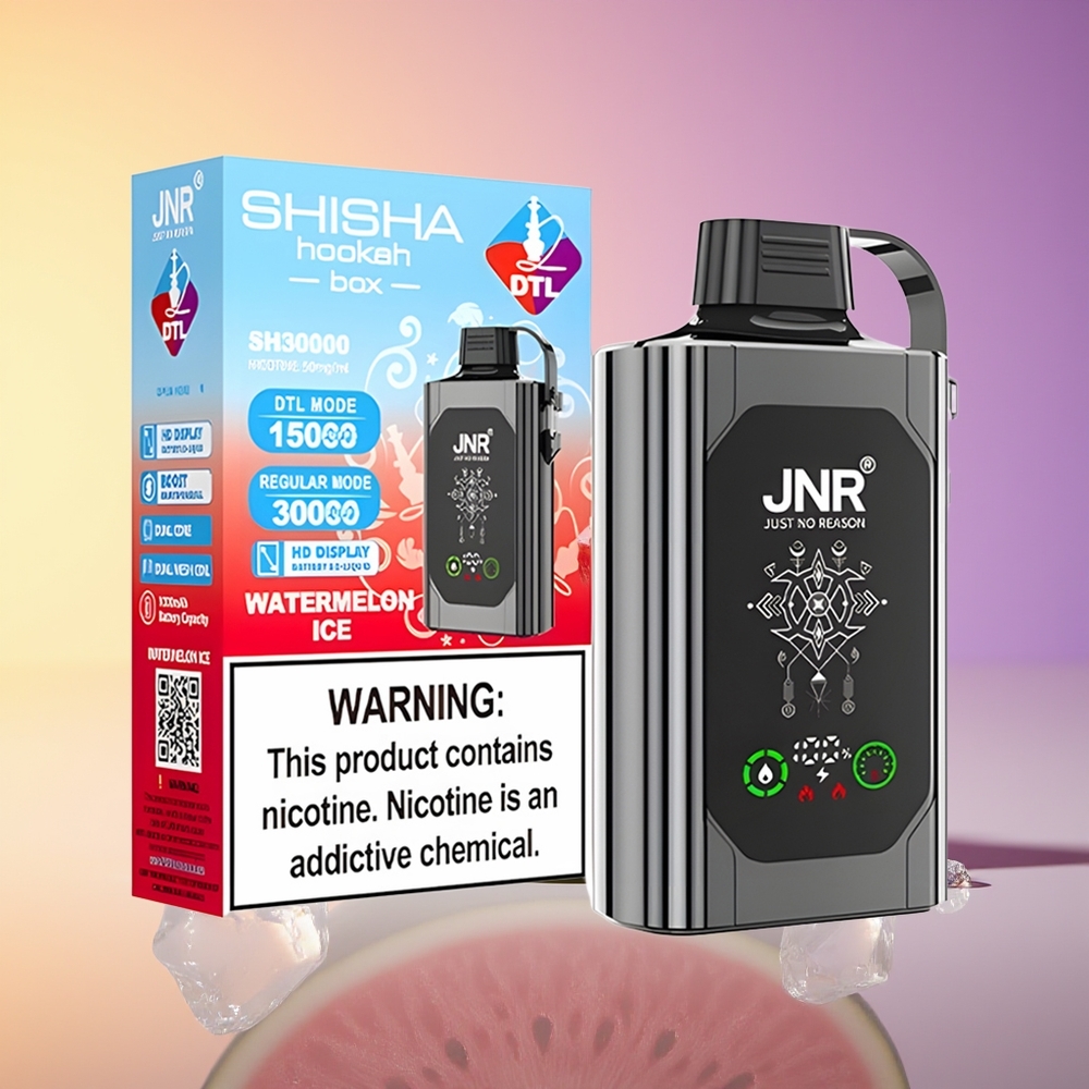 JNR Shisha Hookah Box 20500 Pəf Qarpız Buz Birdəfəlik Vape