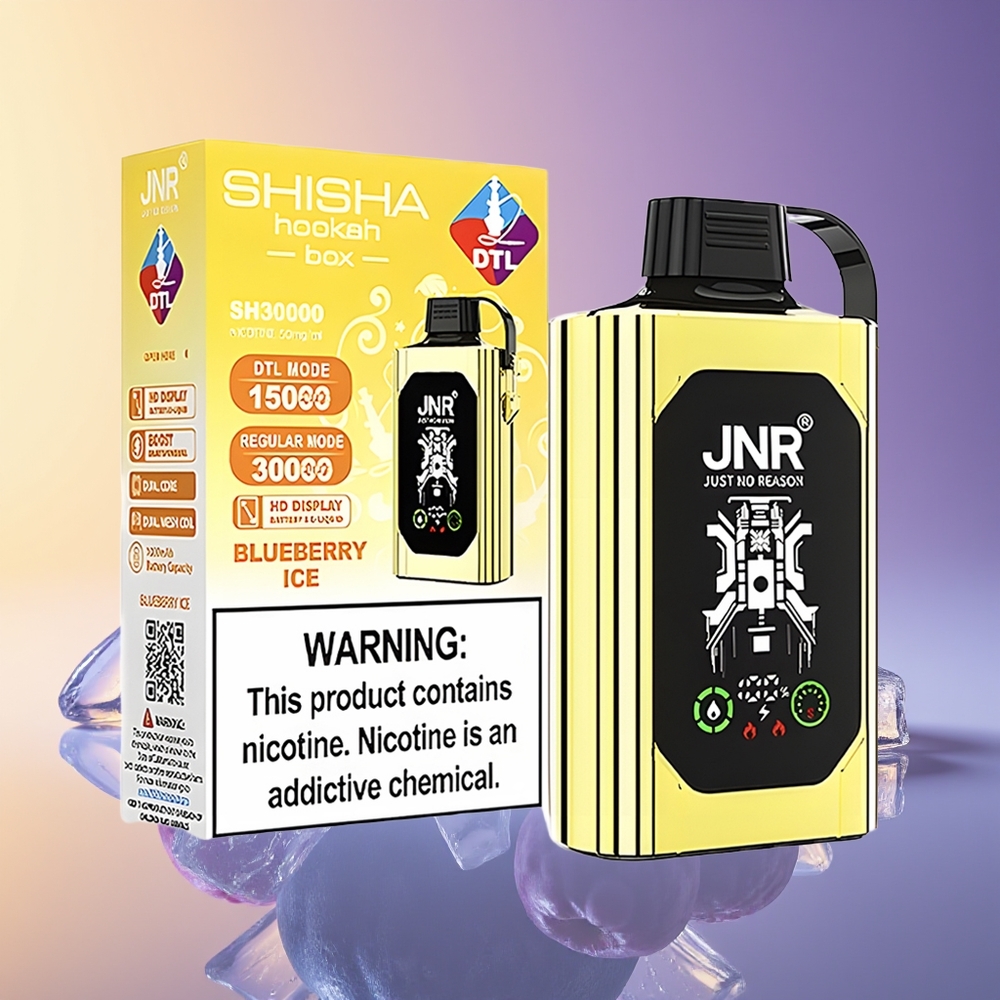 JNR Shisha Hookah Box 20500 Puff Dual Mesh Coil Badamlı Buz