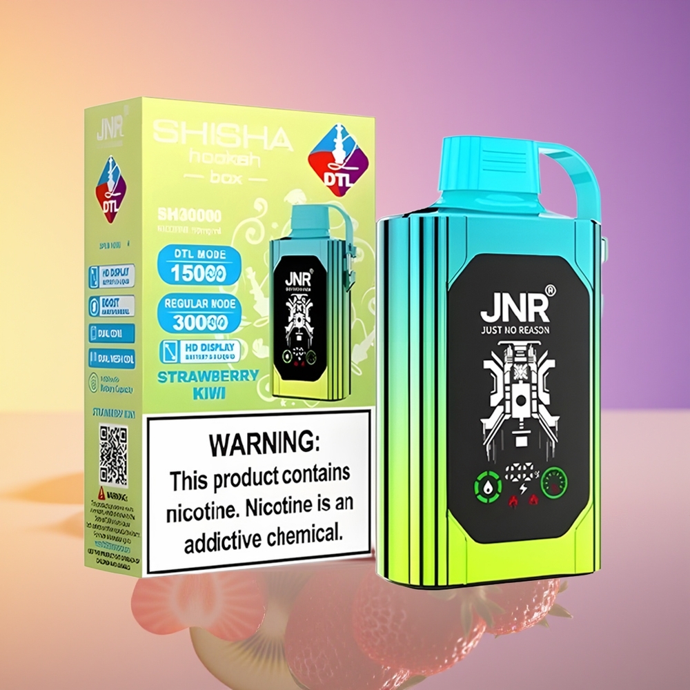 JNR Shisha Hookah Box 20500 Puff Dual Mesh Çiyələkkiwi