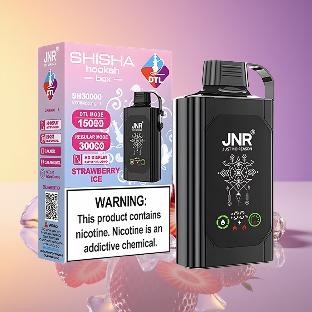 JNR Shisha Hookah Box 20500 Puff Çiyələk Buz