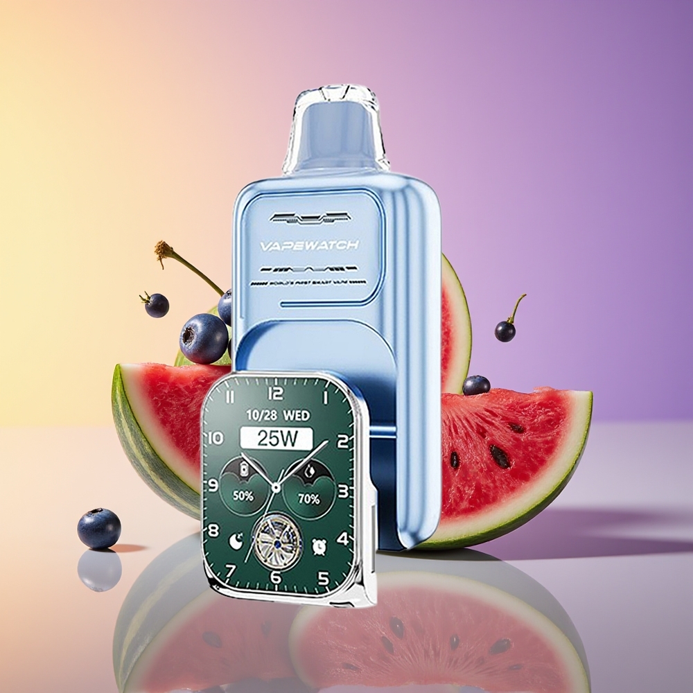 JNR VapeWatch 30000 Puff Dual Mesh Coil Göyərmi-Qarpız