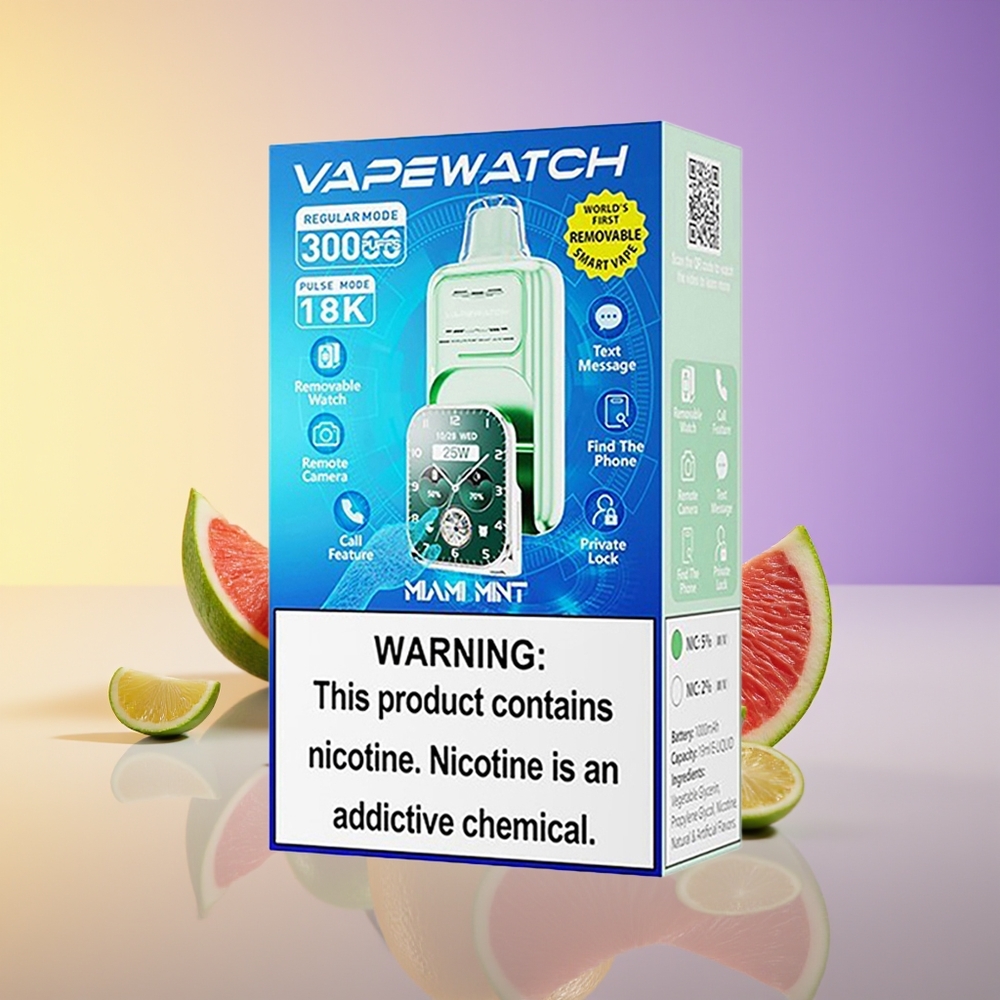 JNR VapeWatch 30000 Puff Dual Mesh Coil Miami Nanə