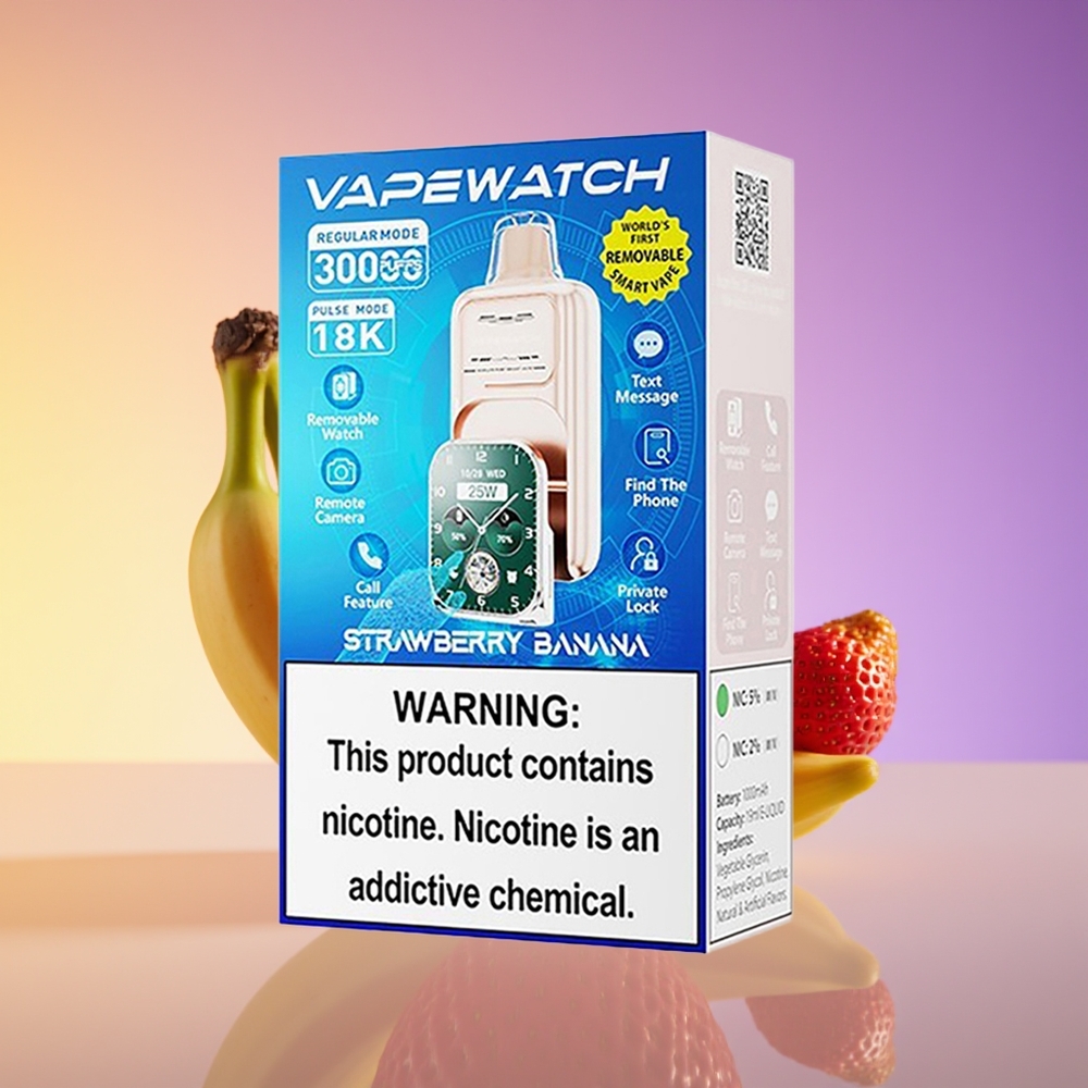 JNR VapeWatch 30000 Puff Dual Mesh Çiyələk-Banan