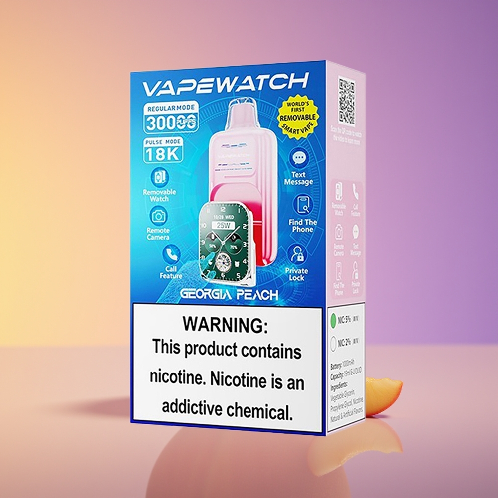 JNR VapeWatch 30000 Puffs Dual Mesh Coil Gürcü Şaftalı