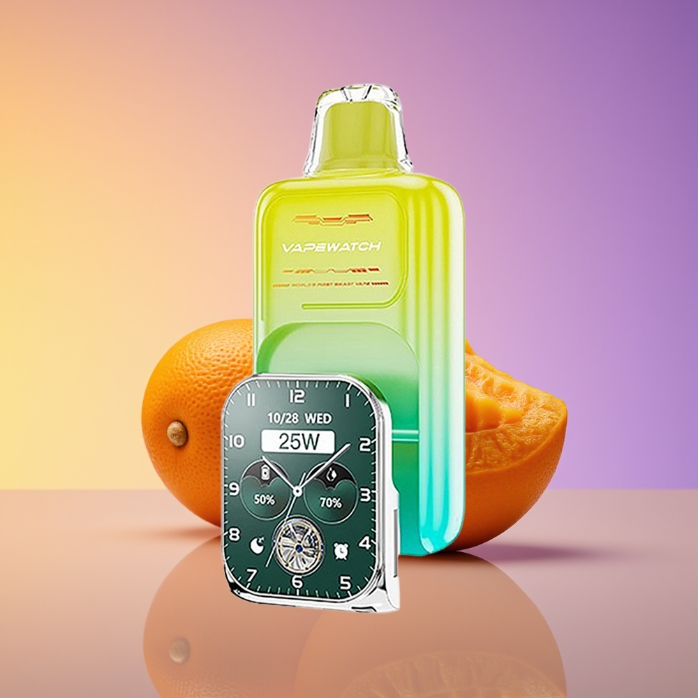 JNR VapeWatch 30000 Puffs Dual Mesh Coil Portağal Manqo