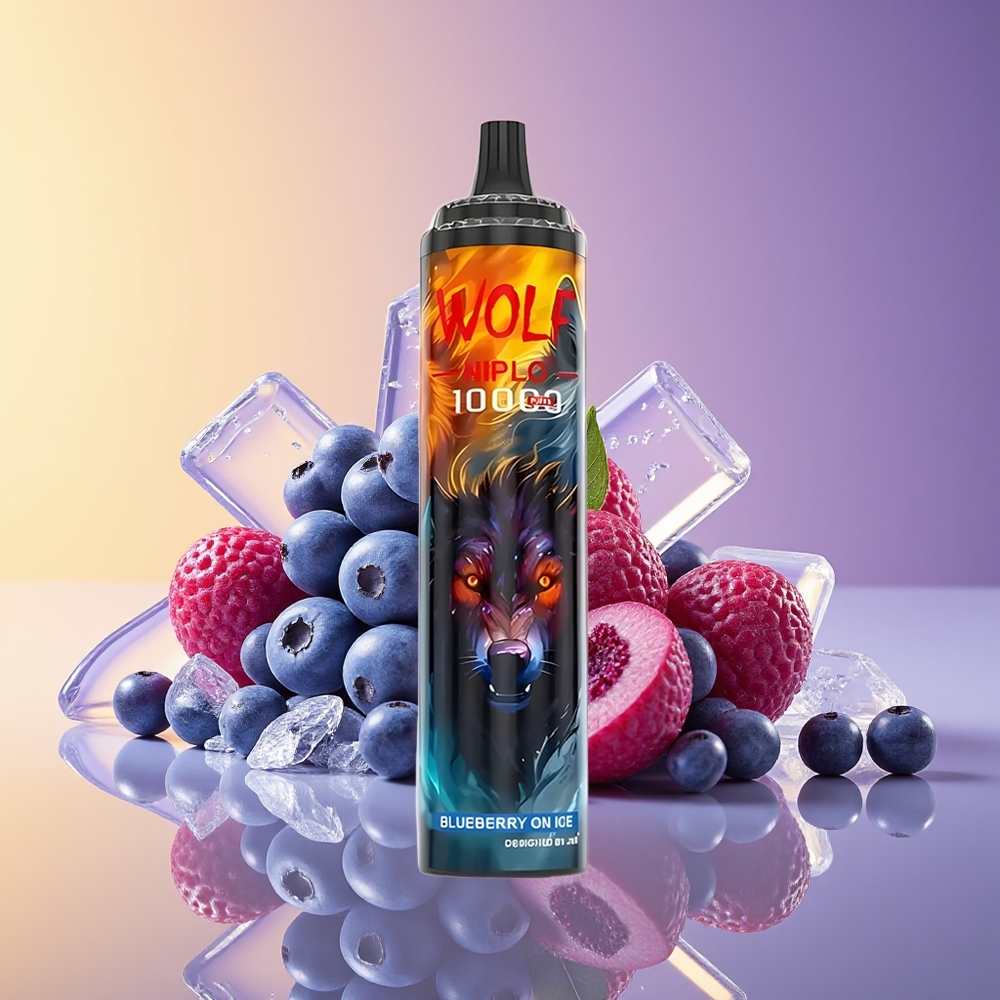 JNR Wolf Niplo 10000 Puff Type-C Yabanərəngi Buz üzərində