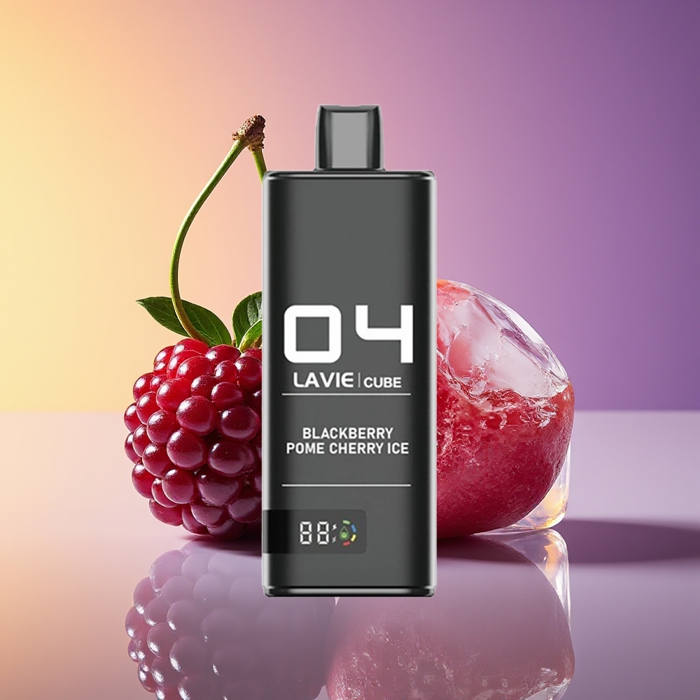 LAVIE Cube 20000 Nəfərlik Qara Giləmeyvə Nar Albalı Buz Bir Dəfəlik Veyp