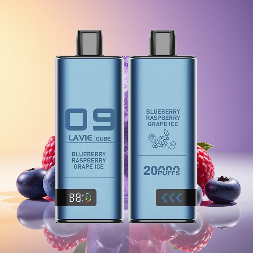 LAVIE Cube 20000 Puff Bir Mezarlıq Blueberry Raspberry Üzüm Buz