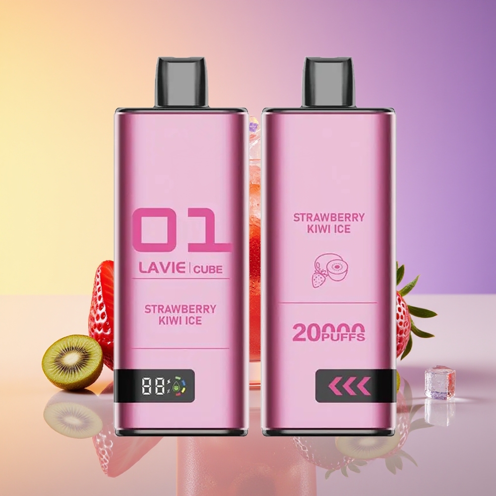 LAVIE Cube 20000 Pufflar Bir Dəfəlik Vape Çiyələk-Kivi Buz