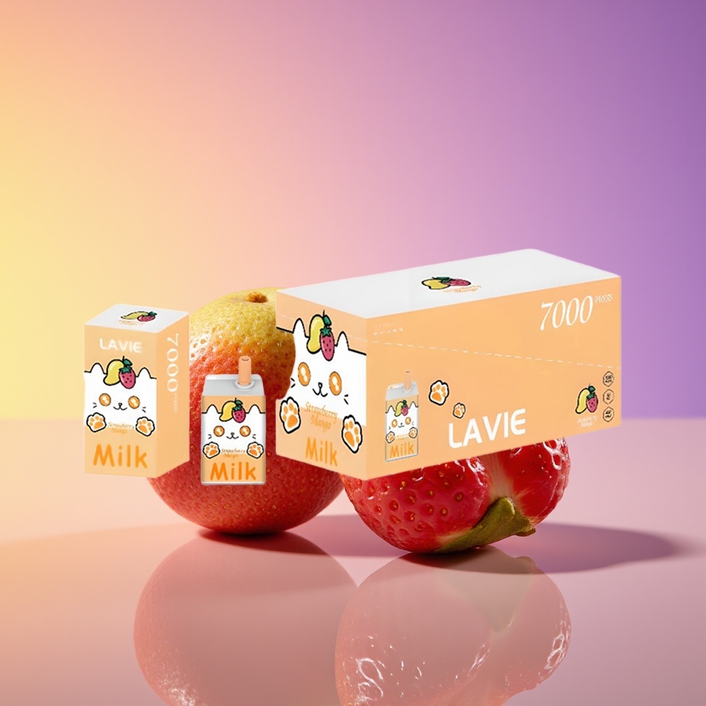 LAVIE Milk 7000 Puff Çiyələk Manqo