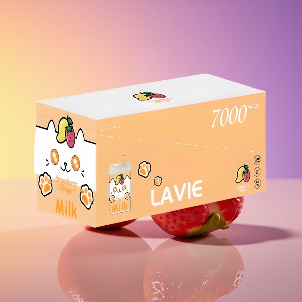 LAVIE Milk 7000 Puff Çiyələk Manqo