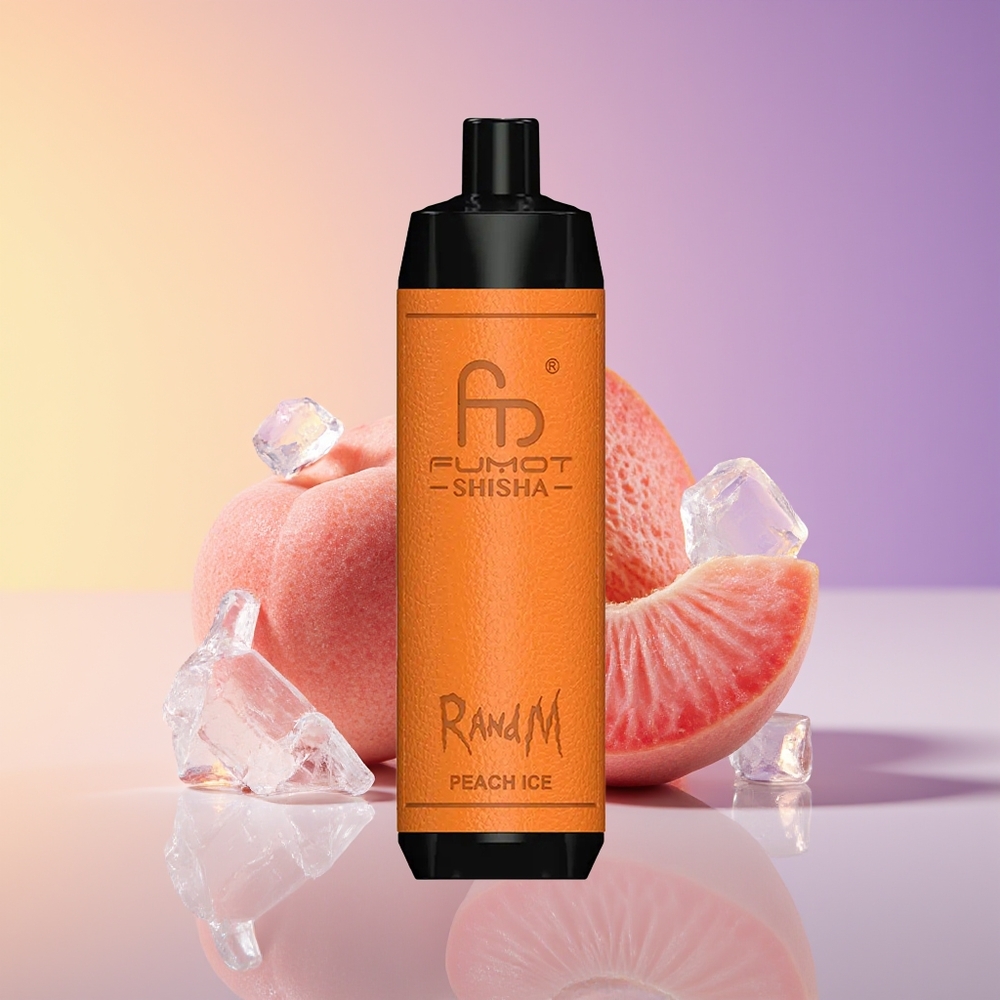RandM Fumot Shisha 10000 Nəfər LED Göstərici Şaftalı Buz