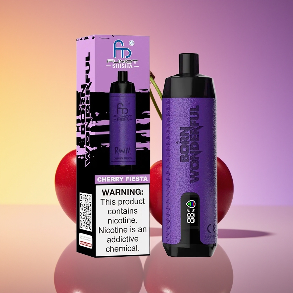 RandM Fumot Shisha 10000 Puff LED Göstərici Albalı Fiesta