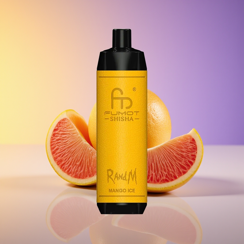 RandM Fumot Shisha 10000 Puff LED Göstərici Manqo Buz Birdəfəlik Vape