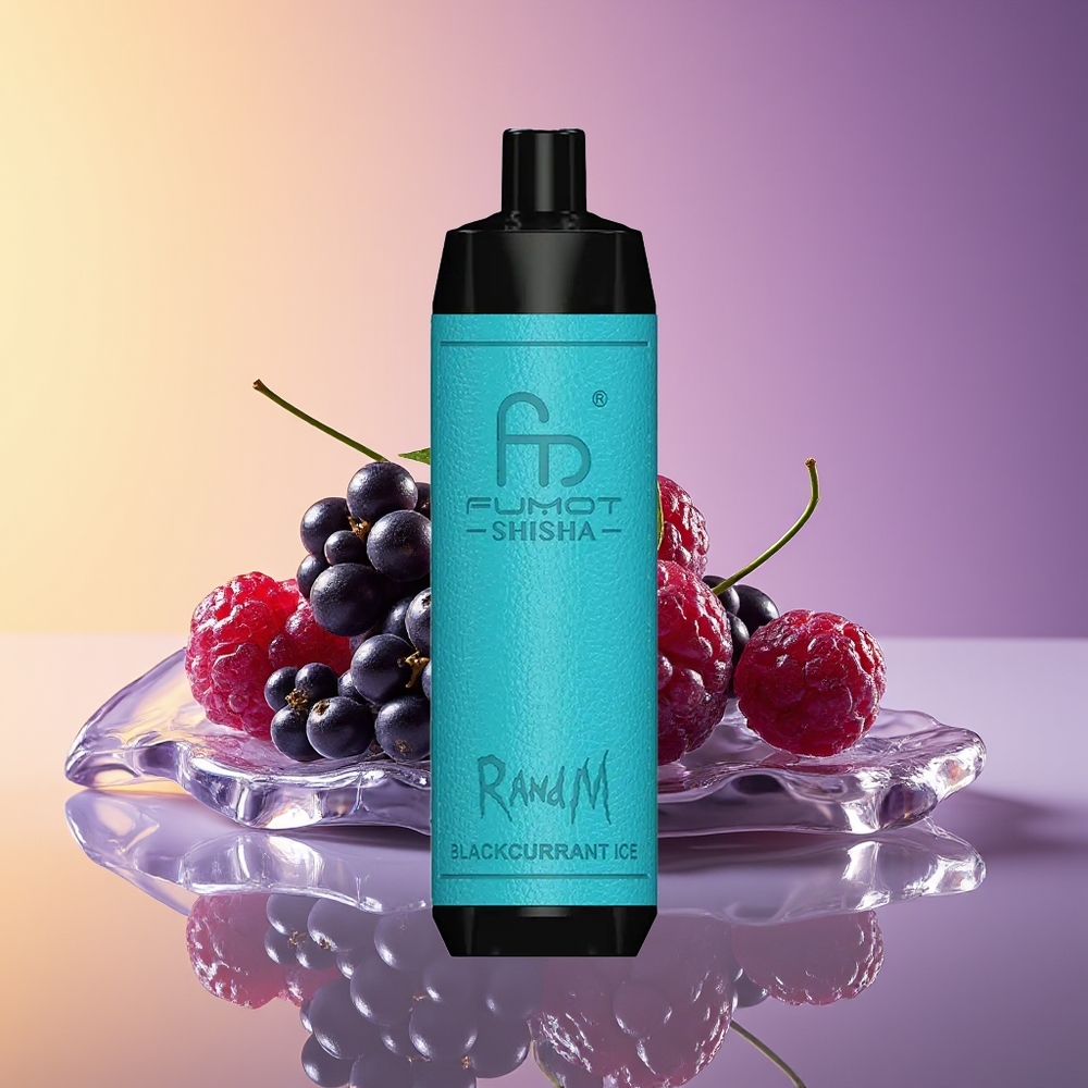 RandM Fumot Shisha 10000 Puff LED Göstərici Qarağat Buzu