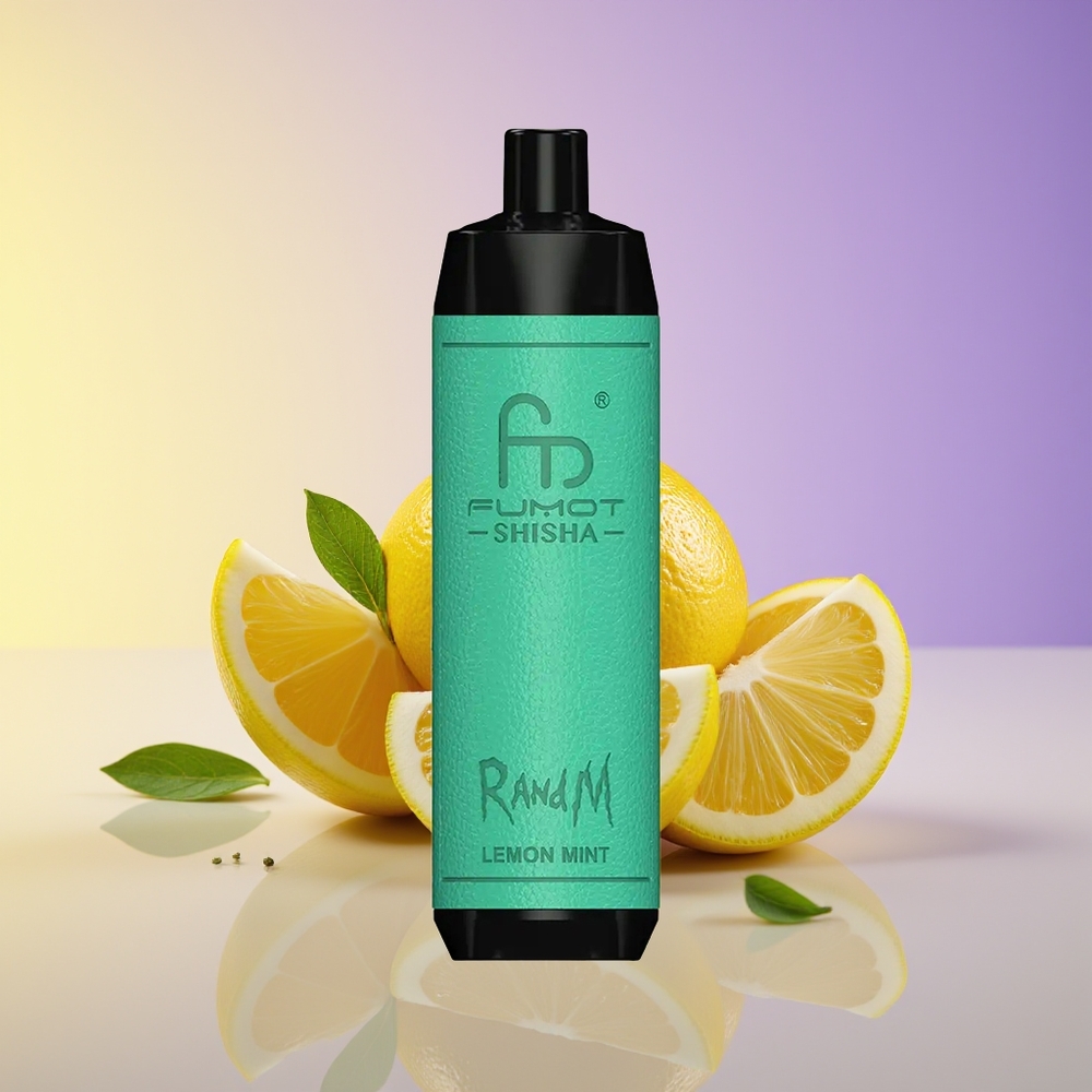 RandM Fumot Shisha 10000 Puff LED Göstəricili Limon Nanə Şişə